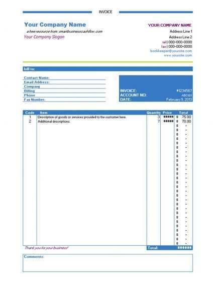 29 Online Construction Invoice Template Excel for Ms Word by Construction Invoice Template Excel