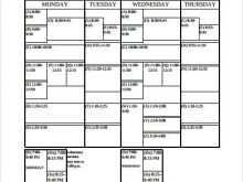 29 Online Sample Class Schedule Template Now by Sample Class Schedule Template