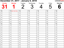 29 Printable Daily Calendar Template For 2018 Maker with Daily Calendar Template For 2018