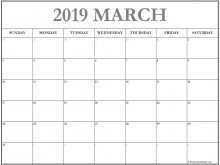 29 Printable Daily Calendar Template March 2019 in Word by Daily Calendar Template March 2019
