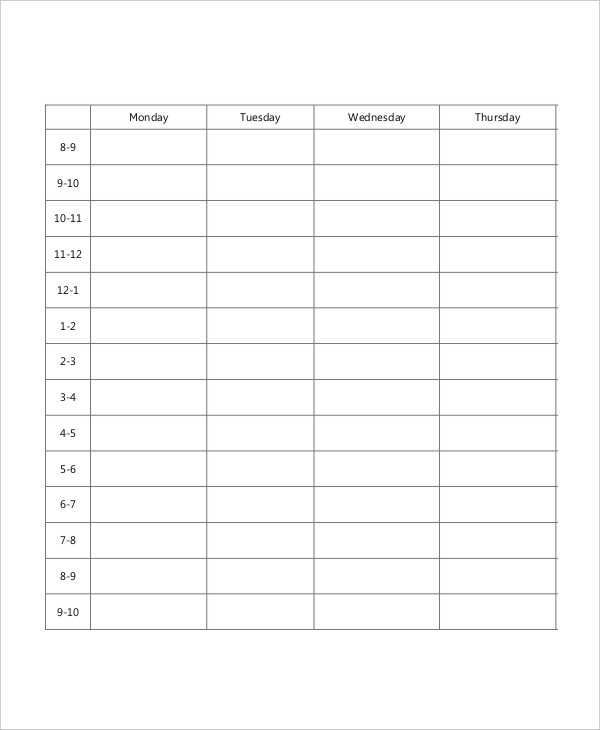 29 Printable School Schedule Template Free With Stunning Design with School Schedule Template Free