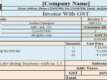 29 Report Invoice Format Under Gst In Excel Maker by Invoice Format Under Gst In Excel