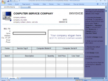 29 Standard Computer Repair Service Invoice Template for Ms Word with Computer Repair Service Invoice Template