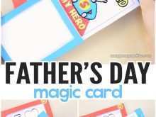 29 Standard Father S Day Magic Card Template PSD File with Father S Day Magic Card Template