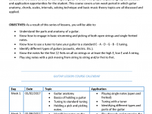 29 Standard Syllabus Class Schedule Template For Free with Syllabus Class Schedule Template