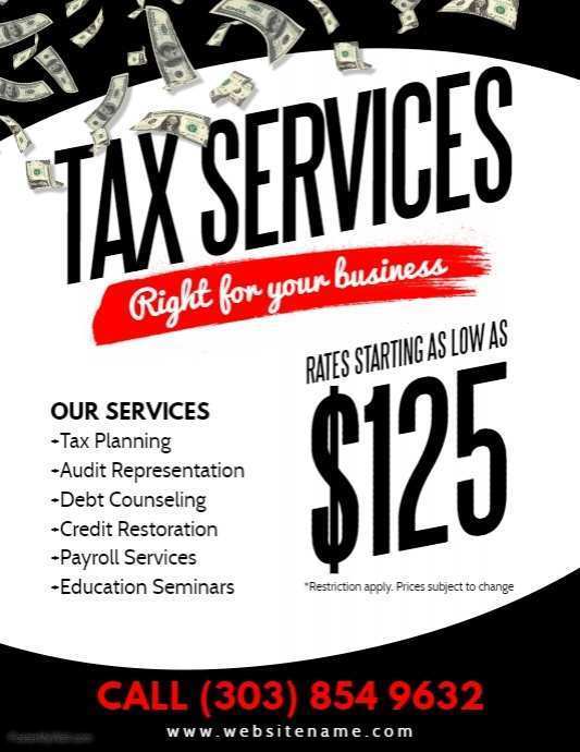 29 The Best Tax Preparation Flyers Templates Templates by Tax ...