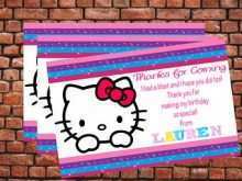 29 The Best Thank You Card Template Hello Kitty PSD File by Thank You Card Template Hello Kitty