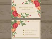 30 Adding Floral Business Card Template Free Download For Free for Floral Business Card Template Free Download