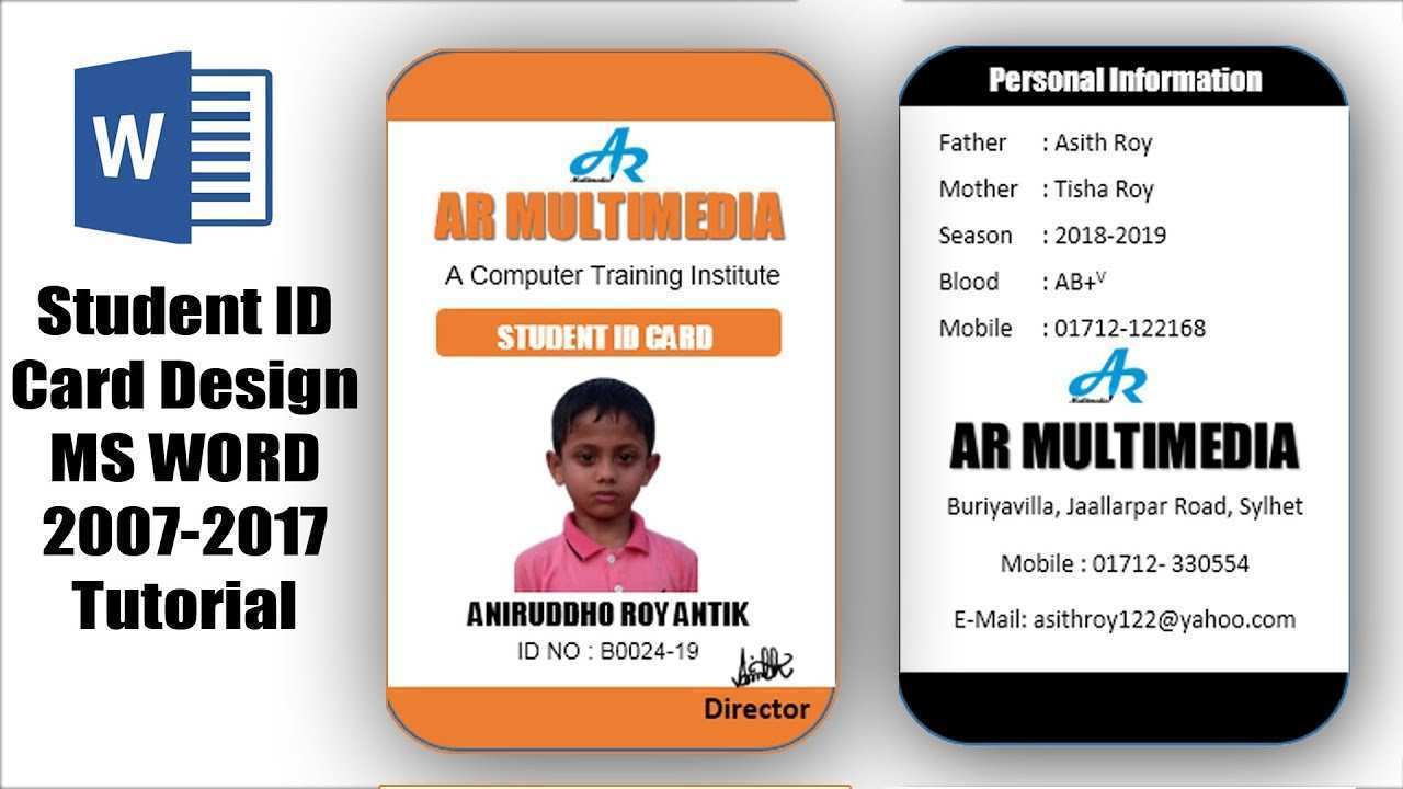 30 Adding Id Card Template For Students Download for Id Card Template For Students