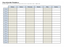 30 Best Class Schedule Spreadsheet Template Maker by Class Schedule Spreadsheet Template