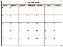 30 Best Daily Calendar Template December 2018 in Word by Daily Calendar Template December 2018
