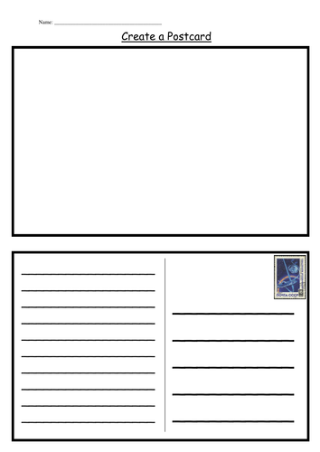 30 Best Postcard Template First Grade Layouts for Postcard Template First Grade