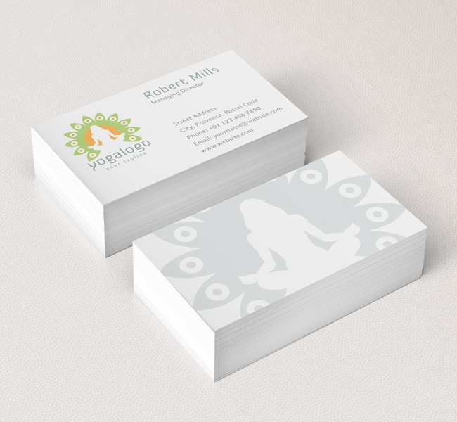 30 Blank Business Card Template Yoga For Free for Business Card Template Yoga