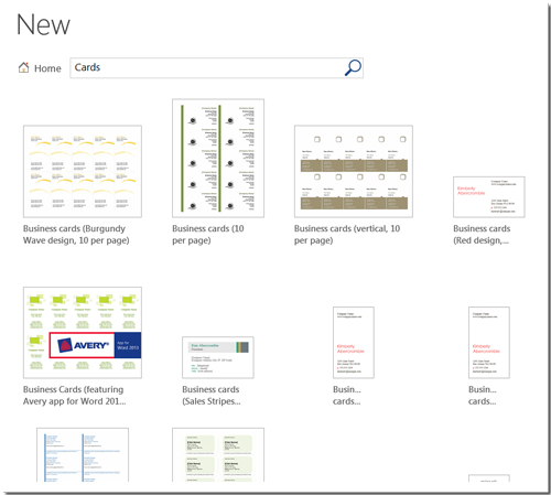 Business Card Templates In Word Cards Design Templates