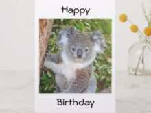 30 Blank Koala Birthday Card Template Photo by Koala Birthday Card Template