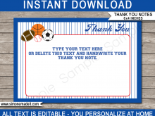 30 Blank Soccer Thank You Card Template for Ms Word by Soccer Thank You Card Template