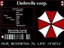 30 Blank Umbrella Corporation Id Card Template Now by Umbrella Corporation Id Card Template