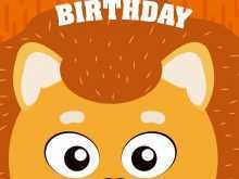 30 Create Lion Birthday Card Template Formating by Lion Birthday Card Template