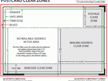 Postcard Template Address Side