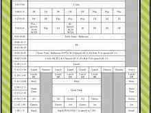 30 Creating Special Class Schedule Template Formating for Special Class Schedule Template