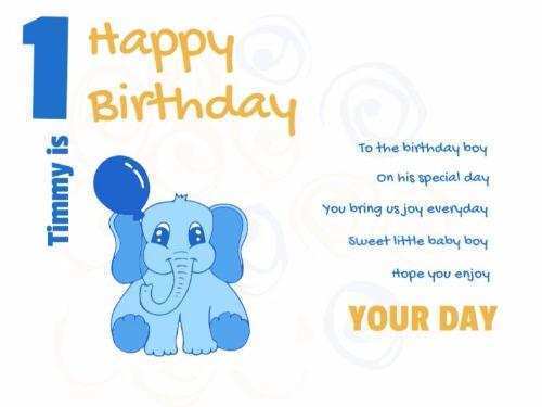 30 Customize Baby Happy Birthday Card Template With Stunning Design with Baby Happy Birthday Card Template