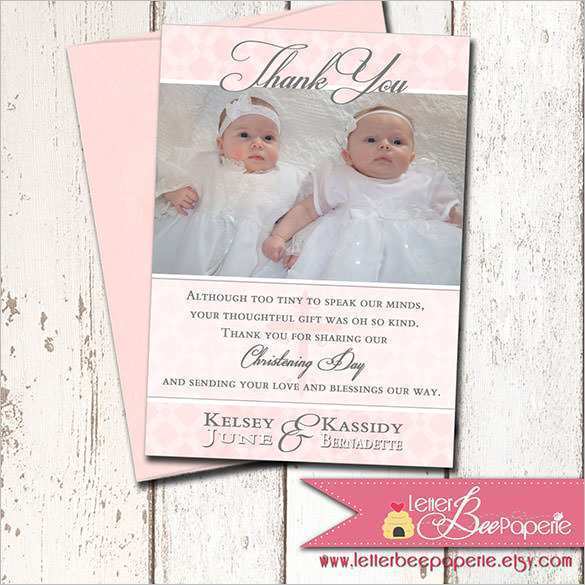 30 Customize Baptism Thank You Card Template Free in Photoshop with Baptism Thank You Card Template Free