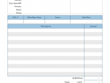 Tax Invoice Template For Services