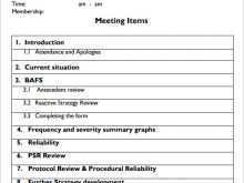 30 Example Of A Meeting Agenda Template Now by Example Of A Meeting Agenda Template