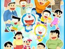 30 Free Doraemon Birthday Card Template PSD File with Doraemon Birthday Card Template