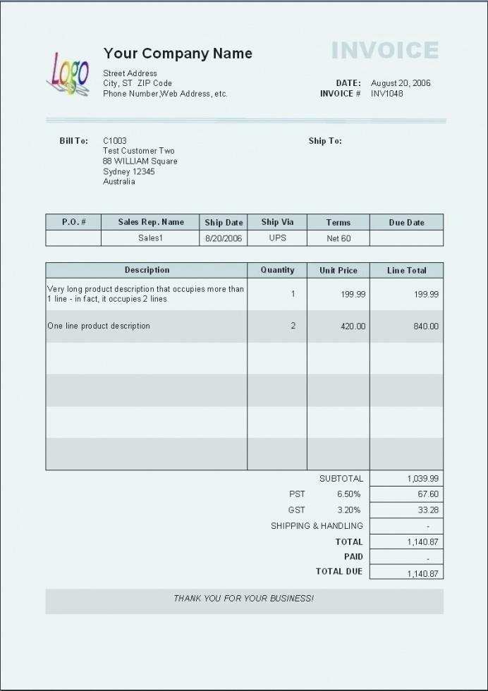 free invoice templates download for mac