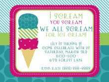 30 Free Printable Ice Cream Party Flyer Template in Photoshop with Ice Cream Party Flyer Template