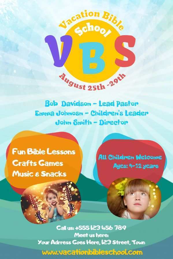 30 Free Printable Vbs Flyer Template Layouts with Vbs Flyer Template