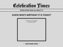 30 How To Create Newspaper Birthday Card Template Formating for Newspaper Birthday Card Template