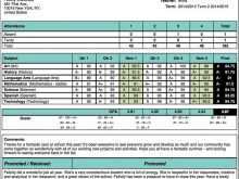 30 How To Create Report Card Format High School with Report Card Format High School