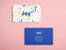 Business Card Template 12X18