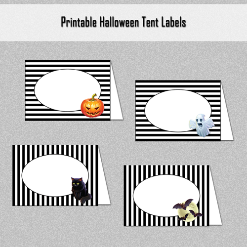30 Online Halloween Tent Card Template Layouts for Halloween Tent Card Template