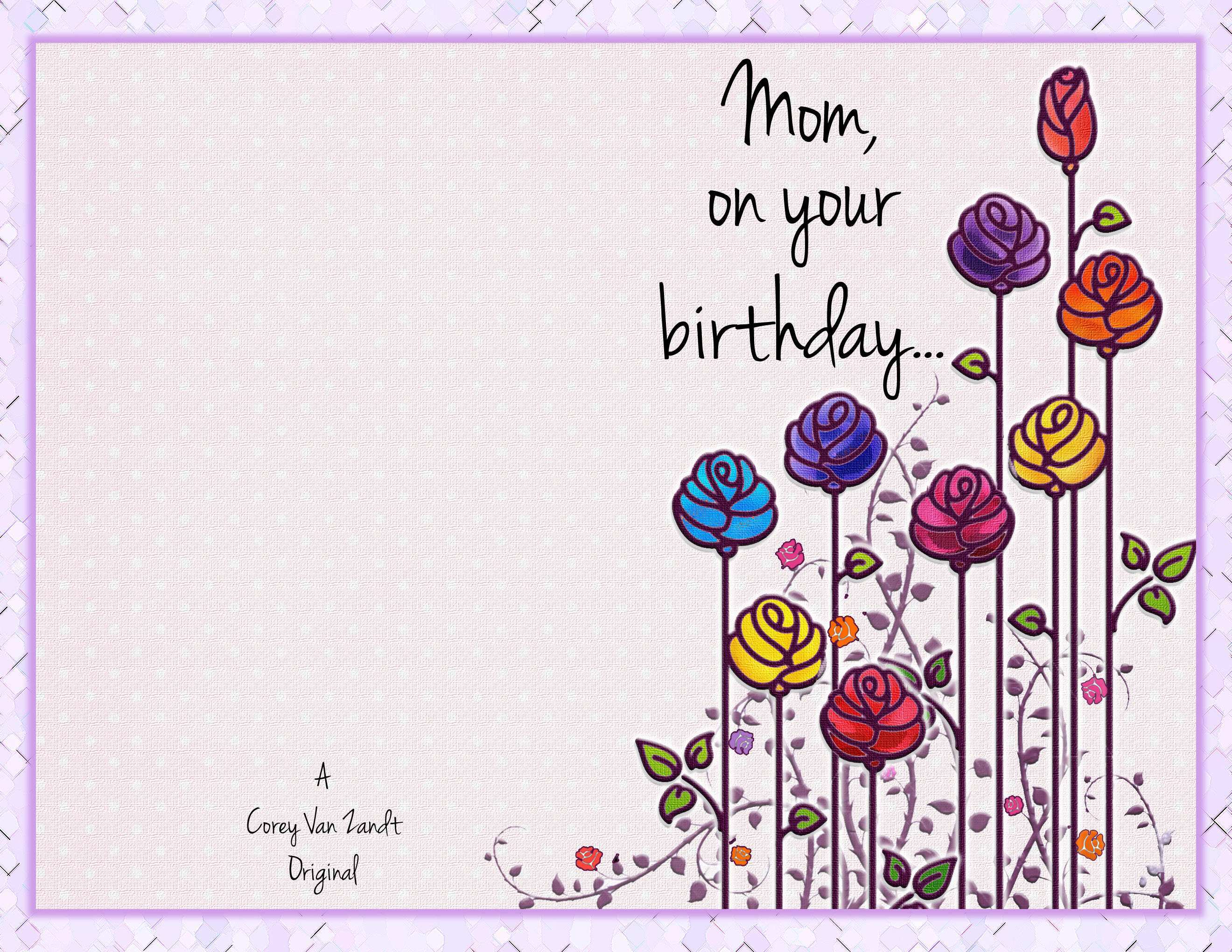 22 Printable Birthday Card Template For Mummy With Stunning Design Within Mom Birthday Card Template