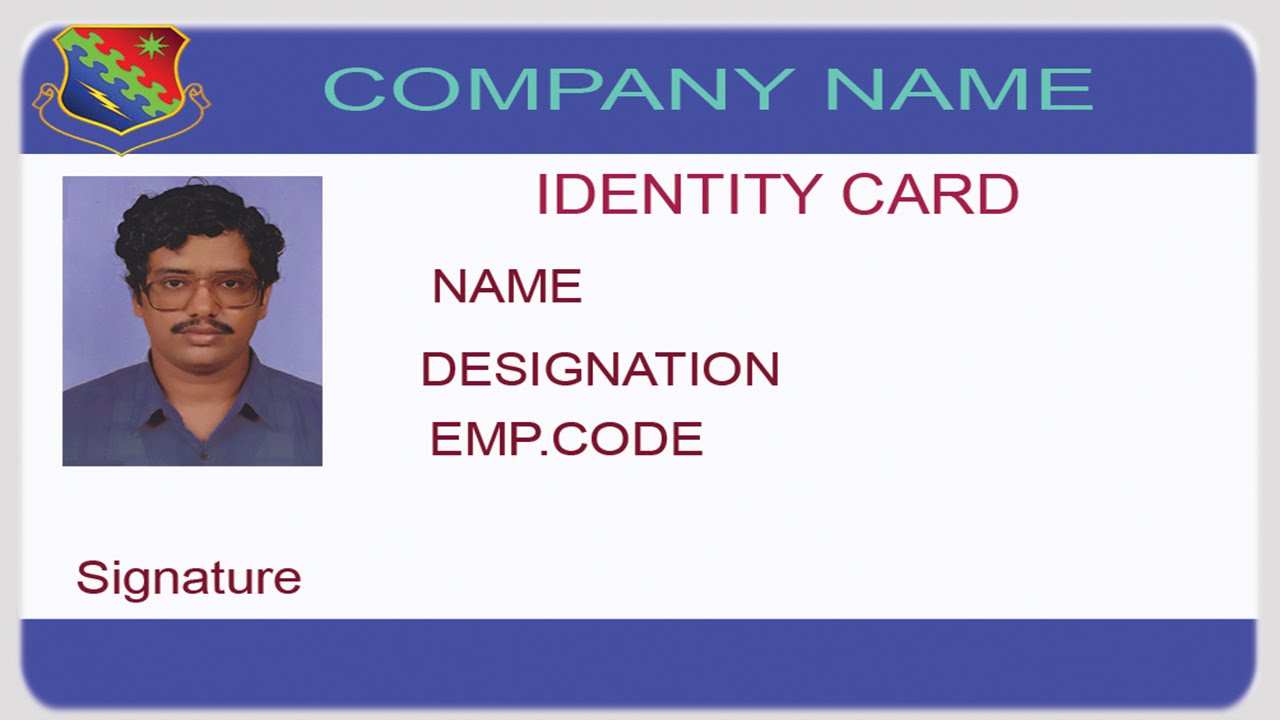 30 Printable Id Card Template For Office Download by Id Card Template For Office