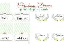 30 Standard Christmas Name Card Template Word Templates with Christmas Name Card Template Word
