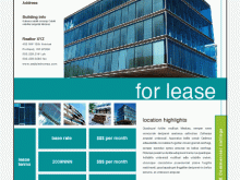 30 Standard Free Commercial Real Estate Flyer Templates in Word for Free Commercial Real Estate Flyer Templates