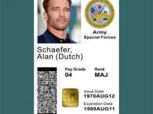 30 Standard Us Army Id Card Template Layouts by Us Army Id Card Template