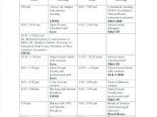 Interview Schedule Sheet Template 2