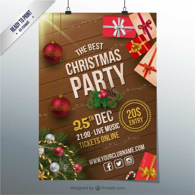 30 Visiting Christmas Party Flyer Template Free Formating with Christmas Party Flyer Template Free