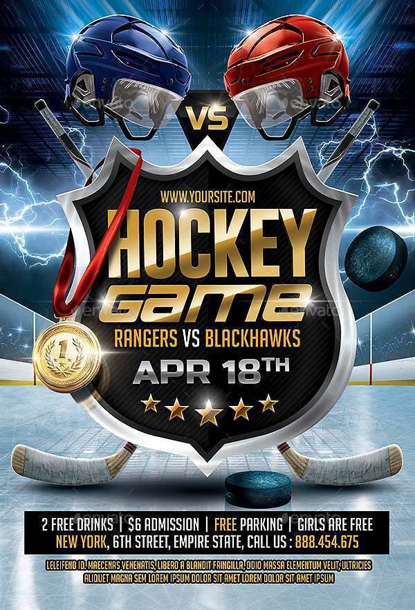 30 Visiting Free Hockey Flyer Template For Free for Free Hockey Flyer Template