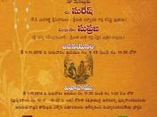 30 Visiting Wedding Card Templates In Telugu Photo for Wedding Card Templates In Telugu