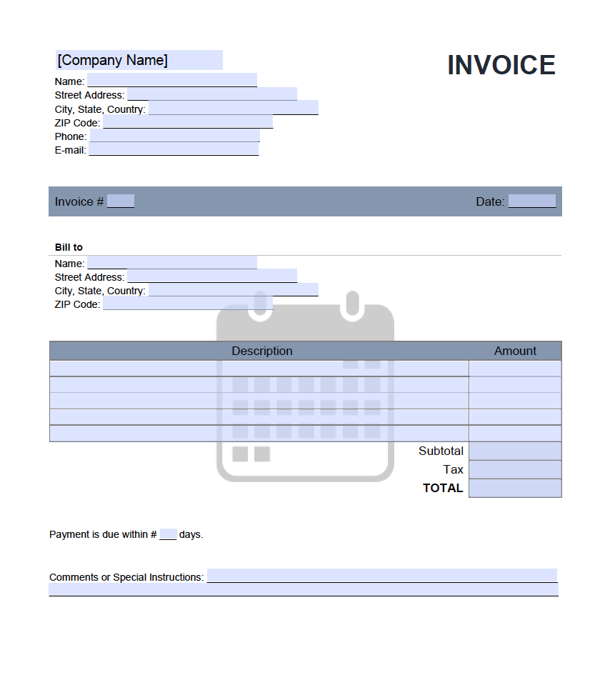 31 Adding Monthly Rent Invoice Template With Stunning Design for