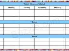 31 Best Daily Class Schedule Template with Daily Class Schedule Template
