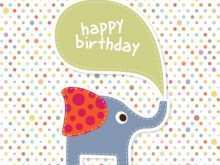 31 Blank Elephant Birthday Card Template Now for Elephant Birthday Card Template