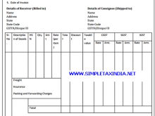 Tax Invoice Format For Gst