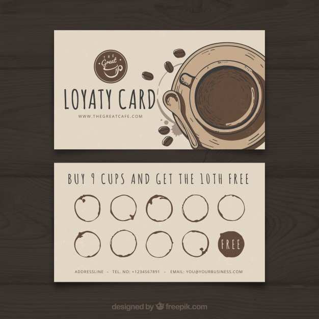 31 Create Coffee Loyalty Card Template Free Download Formating For 